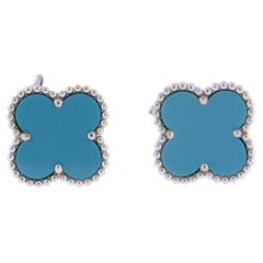 Van Cleef & Arpels Vintage Alhambra Turquoise Earrings
