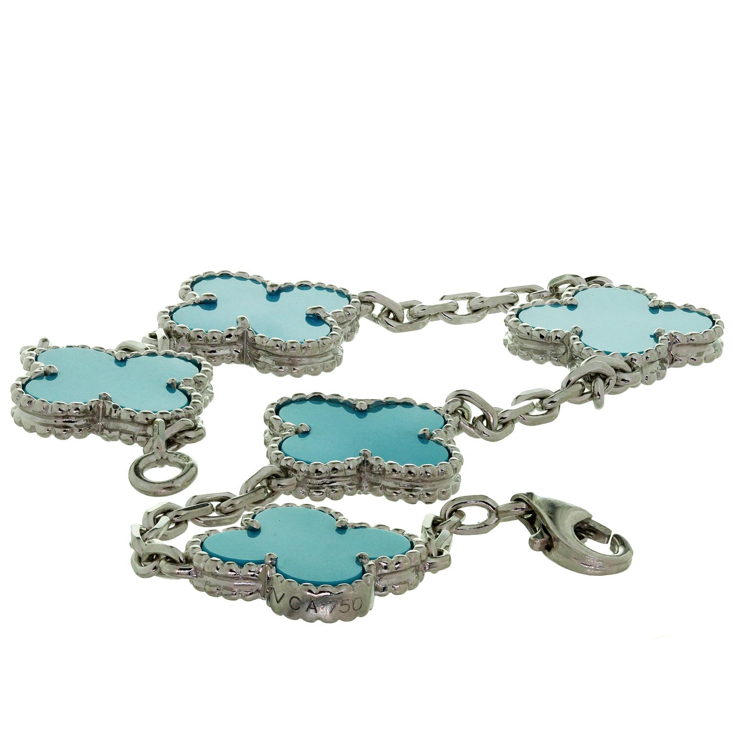 light blue van cleef bracelet