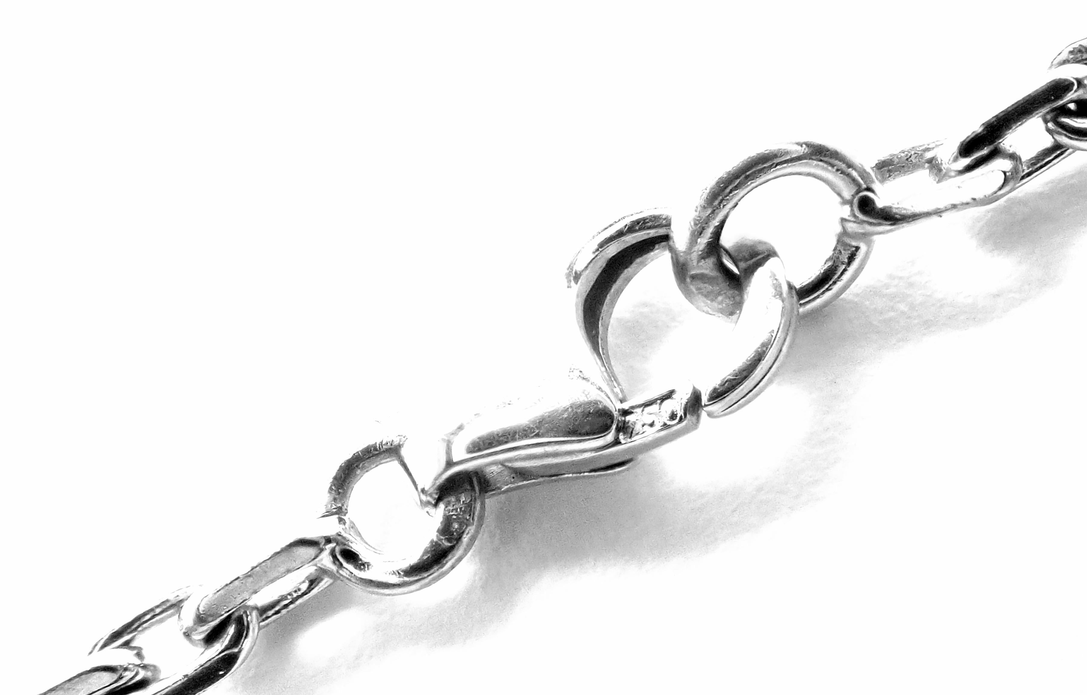 Women's or Men's Van Cleef & Arpels Vintage Alhambra Turquoise White Gold Bracelet