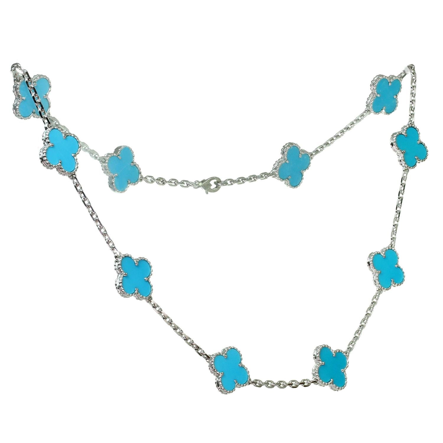 turquoise van cleef necklace