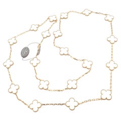 Van Cleef & Arpels Collier Vintage Alhambra Vingt Motif Cristal de Roche Or
