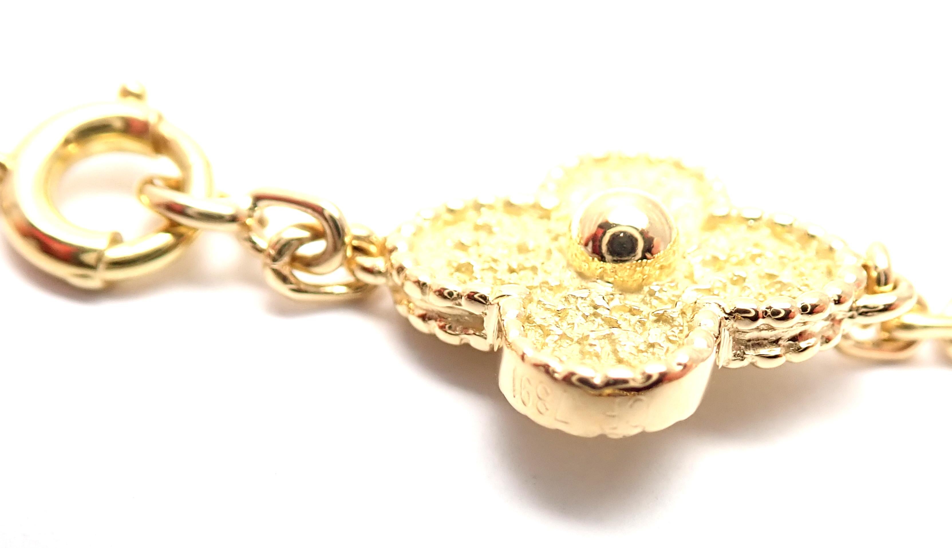Van Cleef & Arpels Vintage Alhambra Yellow Gold 20 Motif Necklace 2