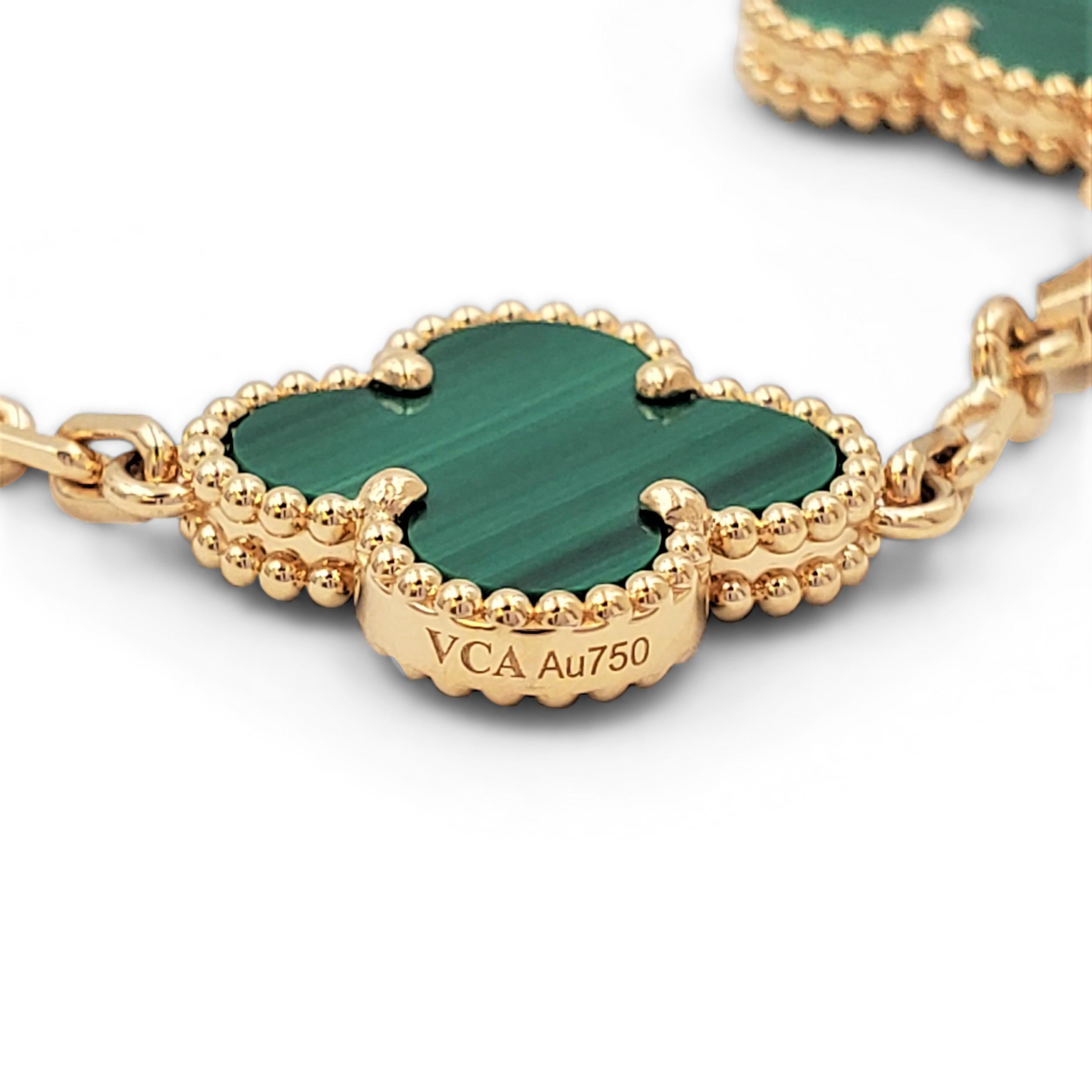 van cleef malachite bracelet