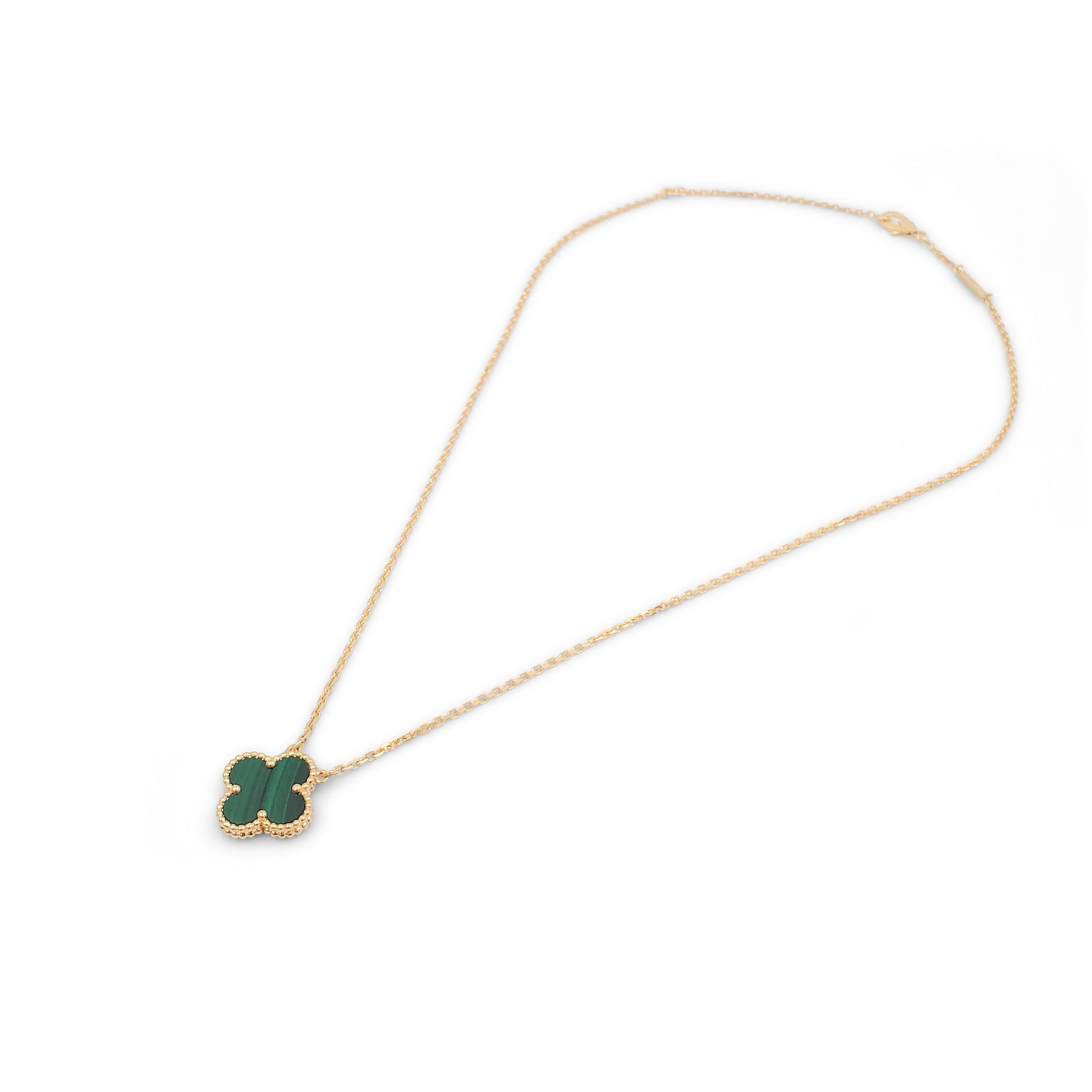 malachite alhambra necklace