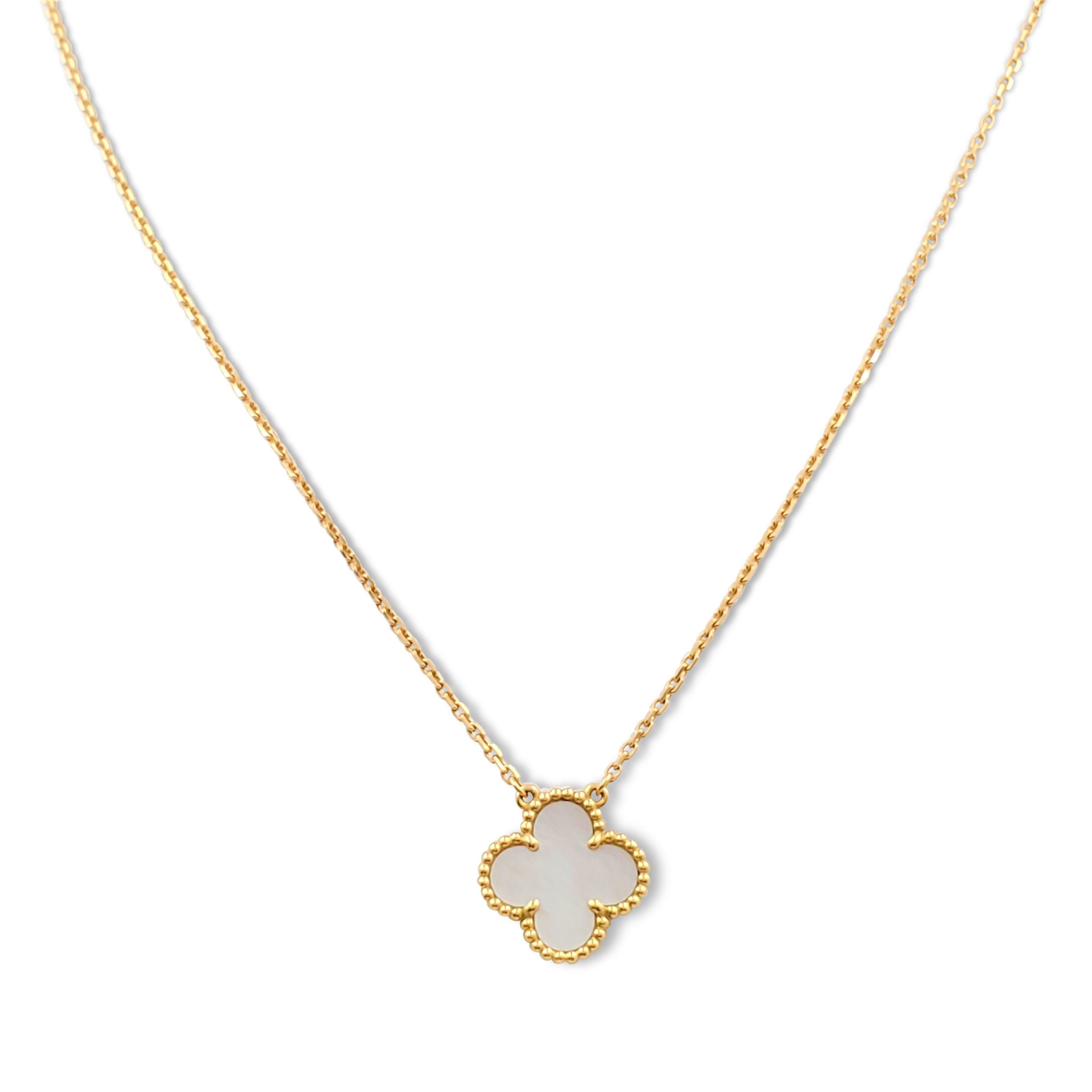Arpels 'Vintage Alhambra' Yellow Gold 