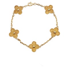 Van Cleef 
Arpels Vintage Alhambra Yellow Gold Bracelet