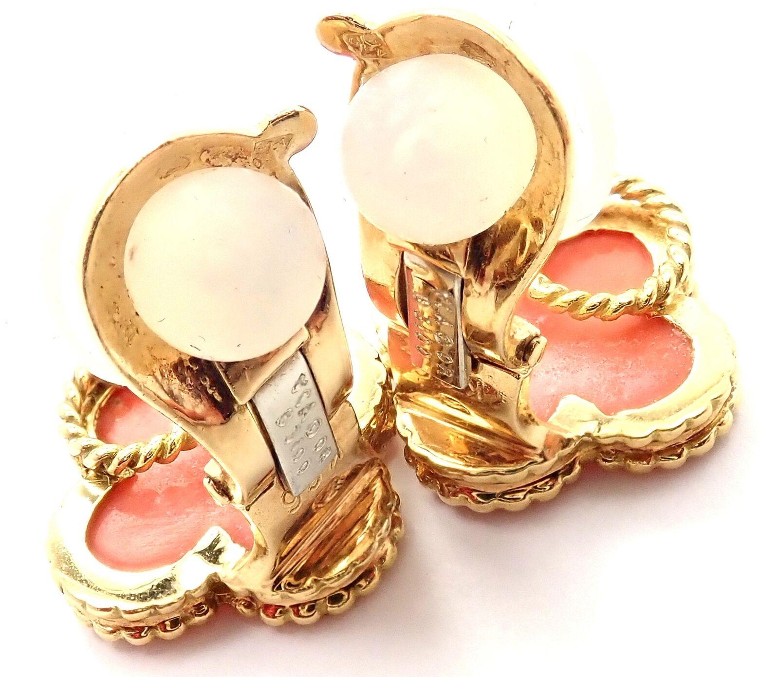 pink van cleef earrings