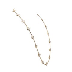 Van Cleef & Arpels Collier de nacre en or jaune Alhambra vintage
