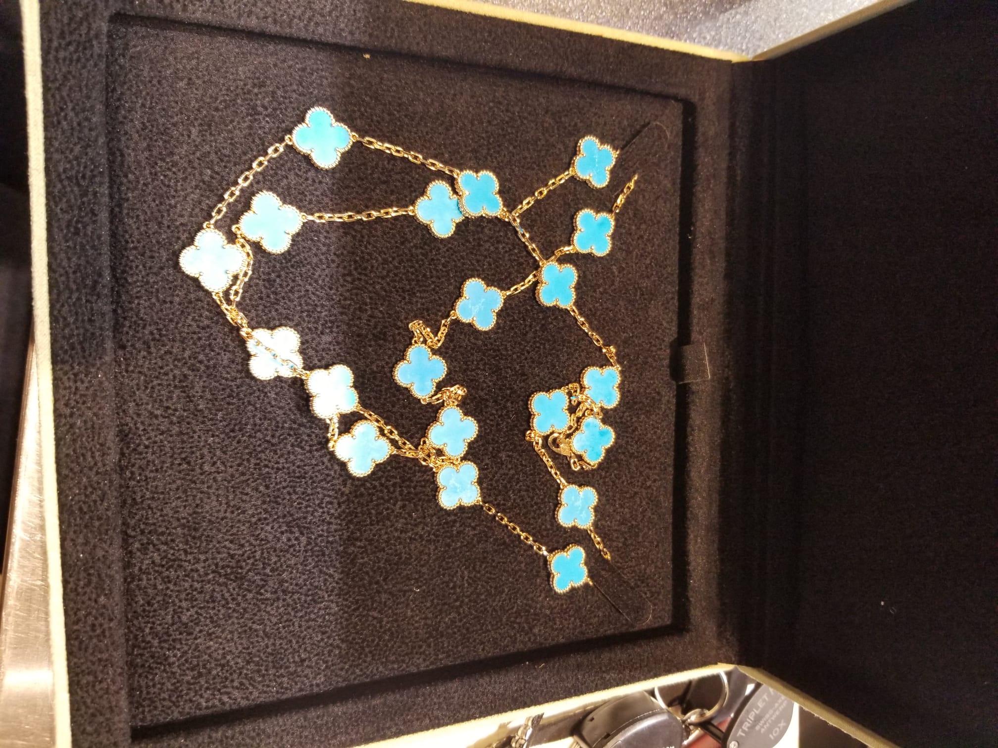 Van Cleef & Arpels 'Vintage Alhamrba' Turquoise Necklace 6