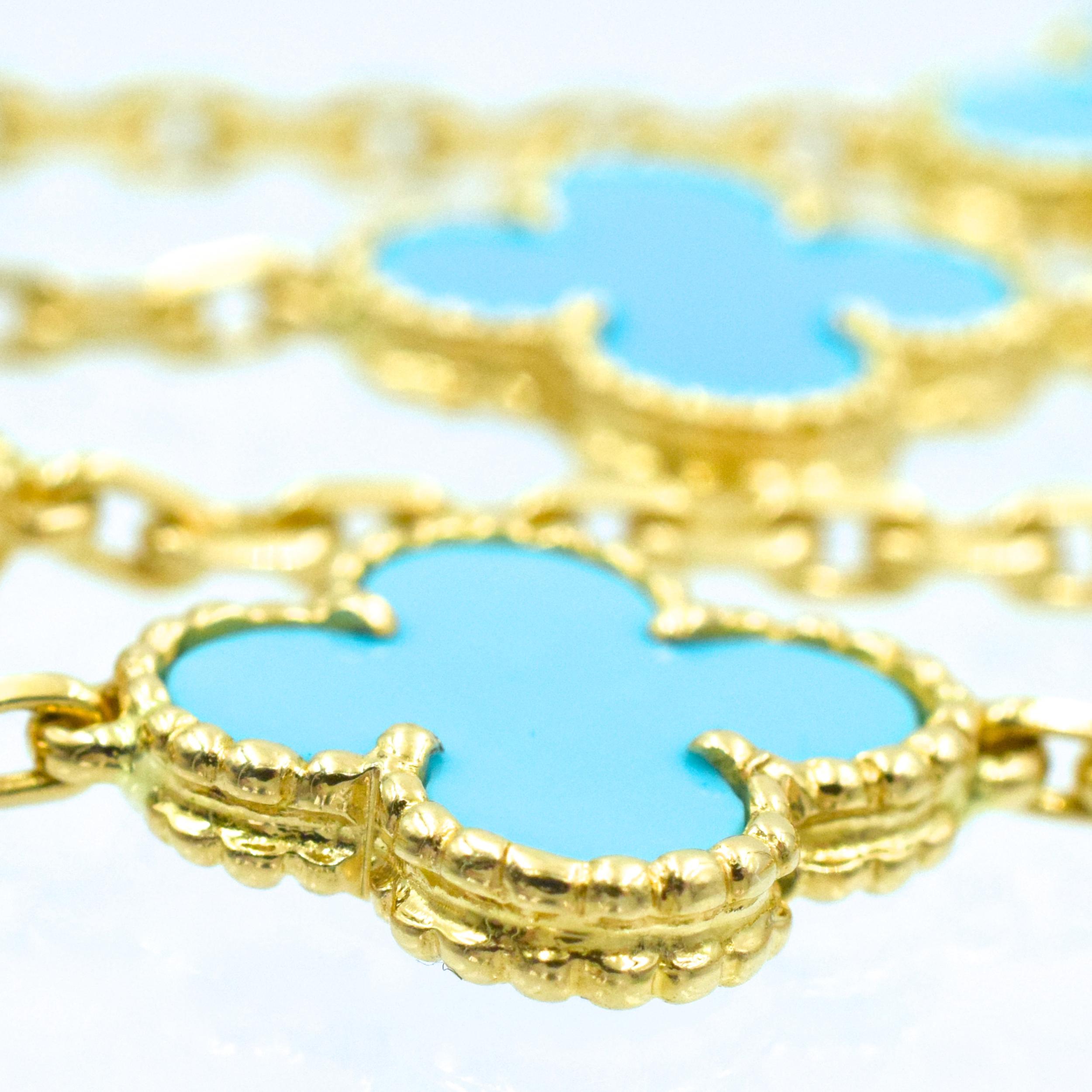 Van Cleef & Arpels 'Vintage Alhamrba' Turquoise Necklace 3