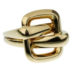 Van Cleef & Arpels Vintage Bypass Yellow Gold Ring