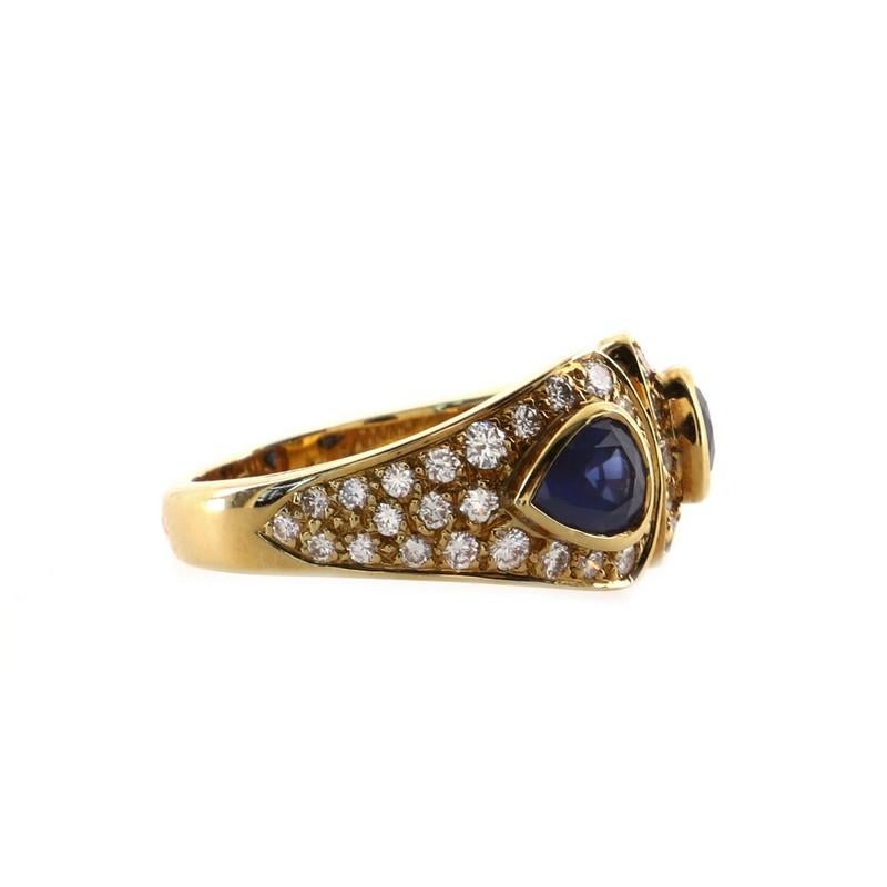 Condition: Very good. Moderate to minor wear consistent with age.
Accessories: No Accessories
Measurements: Size: 5.75 - 51, Width: 3.00 mm
Designer: Van Cleef & Arpels
Model: Vintage Cocktail Ring 18K Yellow Gold with Sapphires and