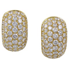 Van Cleef & Arpels Vintage Diamond 'Huggie' Earrings