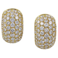 Van Cleef & Arpels Vintage Diamond 'Huggie' Earrings
