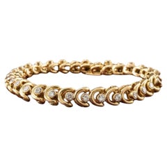 Bracciale tennis con diamanti vintage di Van Cleef & Arpels