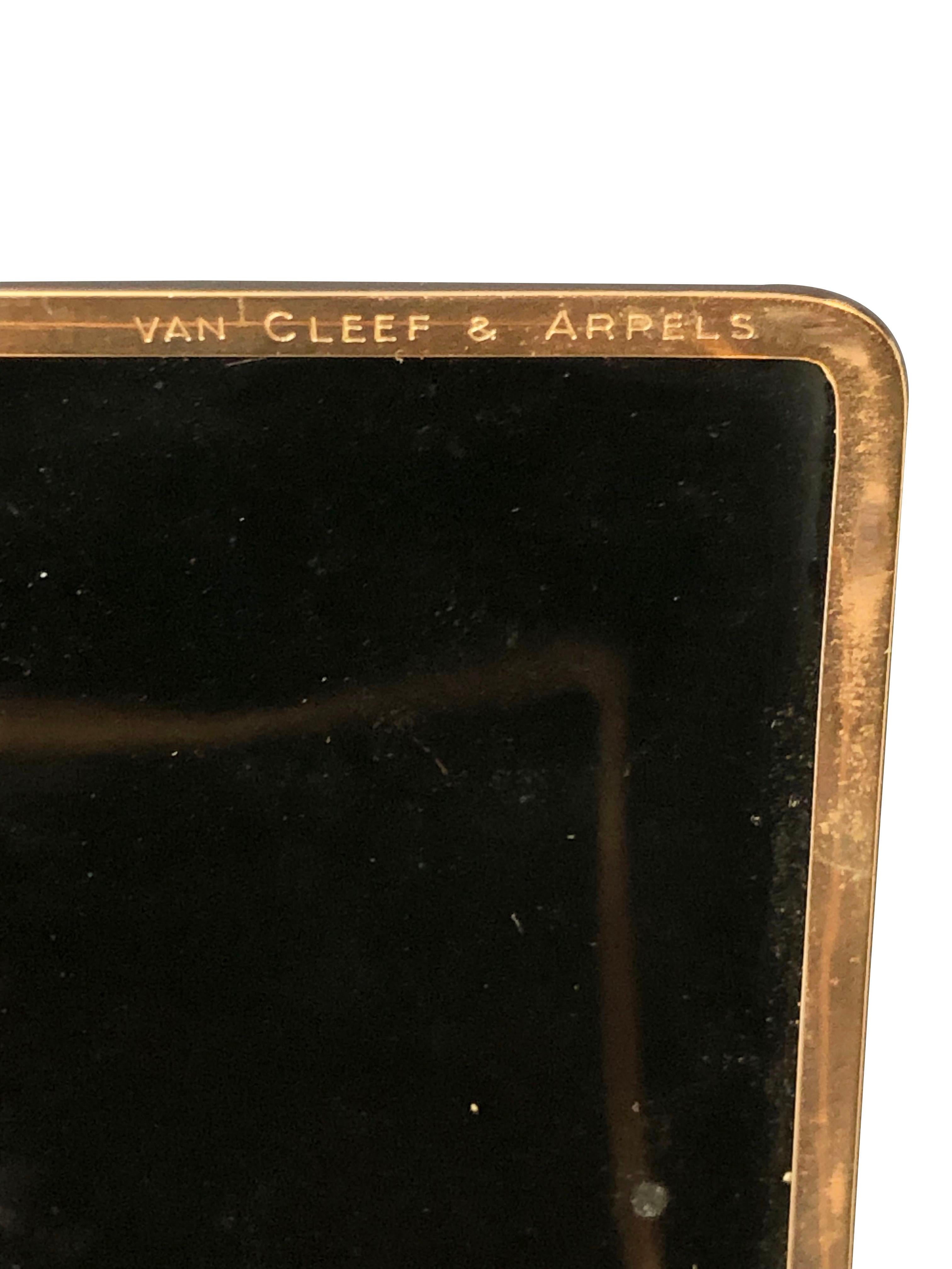 Van Cleef & Arpels Vintage Enamel Cigarette Case 4