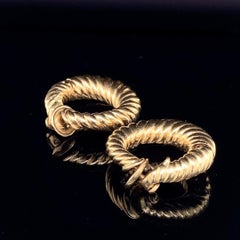 Van Cleef & Arpels Vintage Gold Hoop Earrings