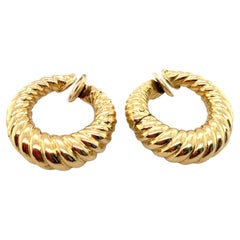 Van Cleef & Arpels Vintage Gold Hoop Earrings