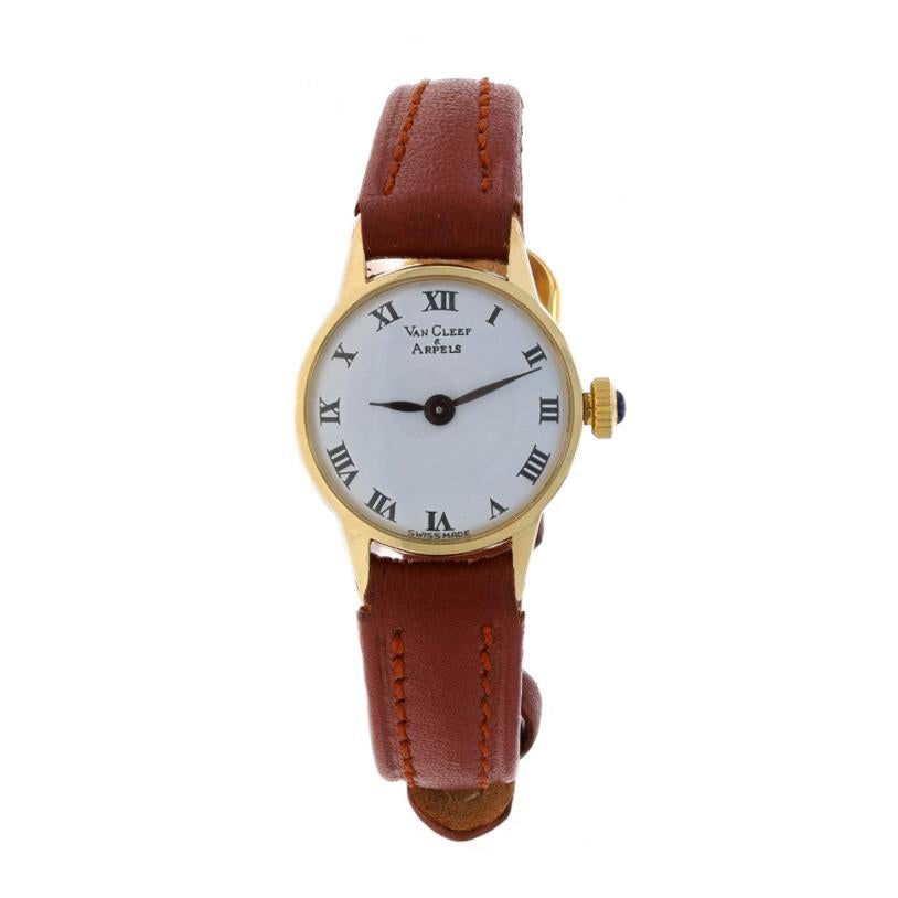 Van Cleef & Arpels Vintage Ladies Wristwatch - Yellow Gold 14k Manual 1 Yr Wnty In Excellent Condition In Greensboro, NC