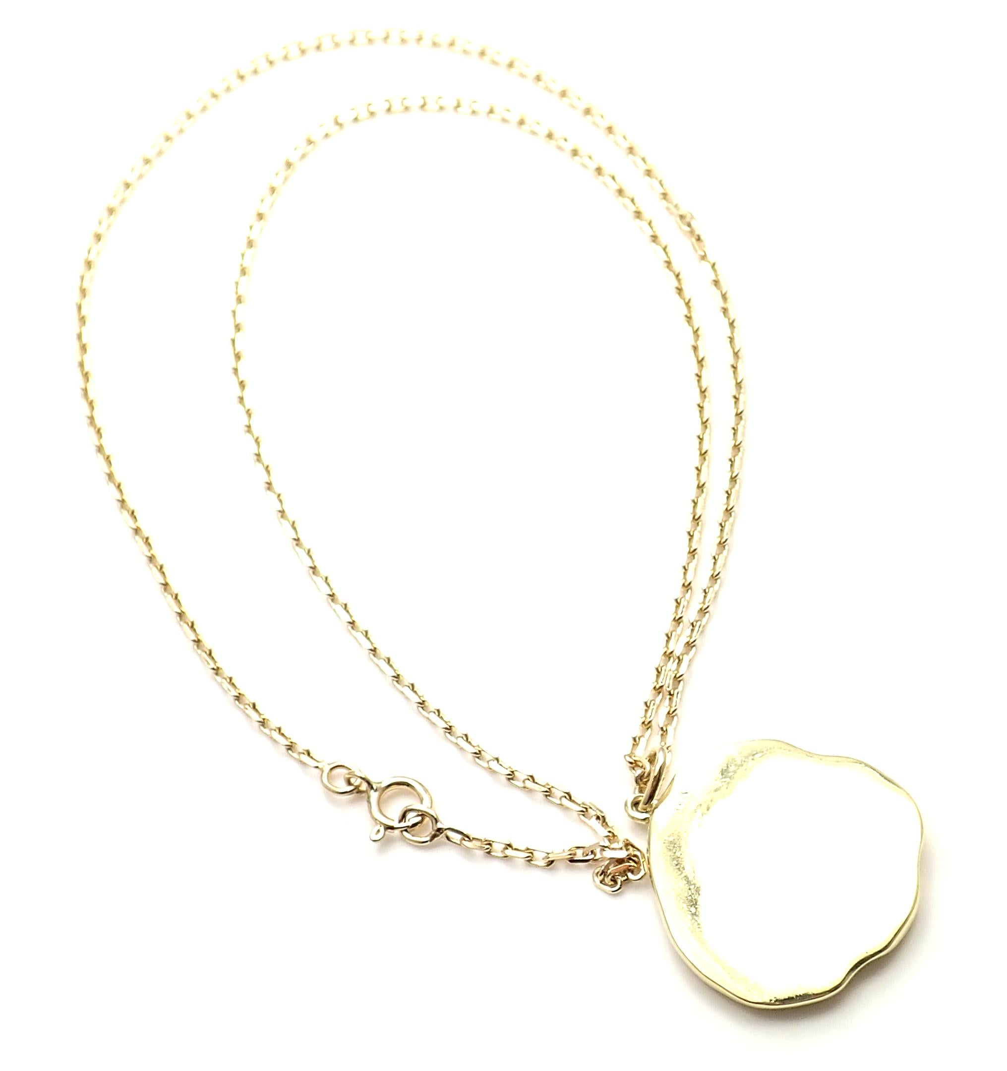 Women's or Men's Van Cleef & Arpels Vintage Love Yellow Gold Pendant Necklace