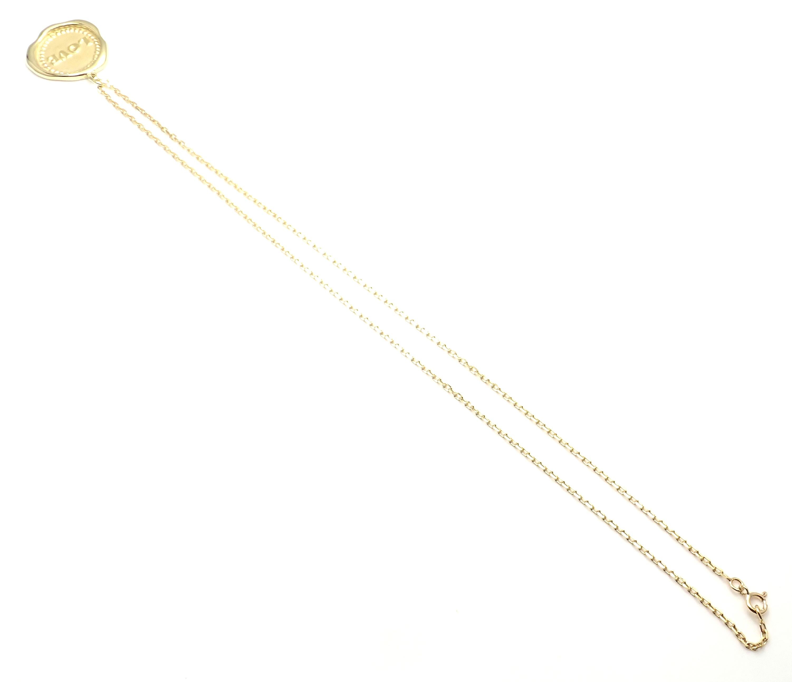 Van Cleef & Arpels Vintage Love Yellow Gold Pendant Necklace 4