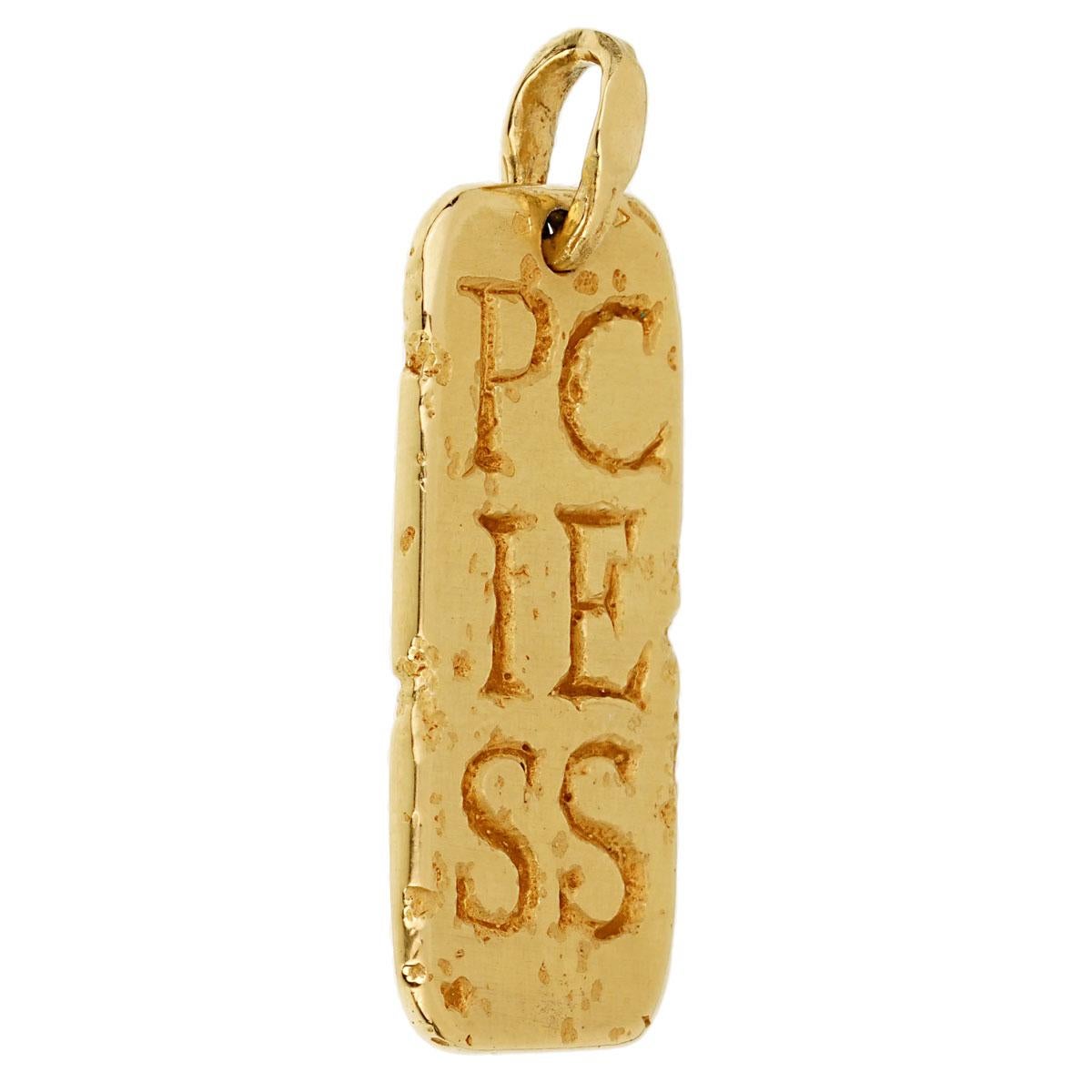 A magnificent and highly collectible Van Cleef & Arpels vintage Pisces pendant necklace circa 1980s crafted in 18k yellow gold.