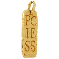 Van Cleef & Arpels Retro Pisces Yellow Gold Pendant Necklace