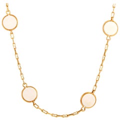 Van Cleef & Arpels Vintage Yellow Gold and Ivory Necklace
