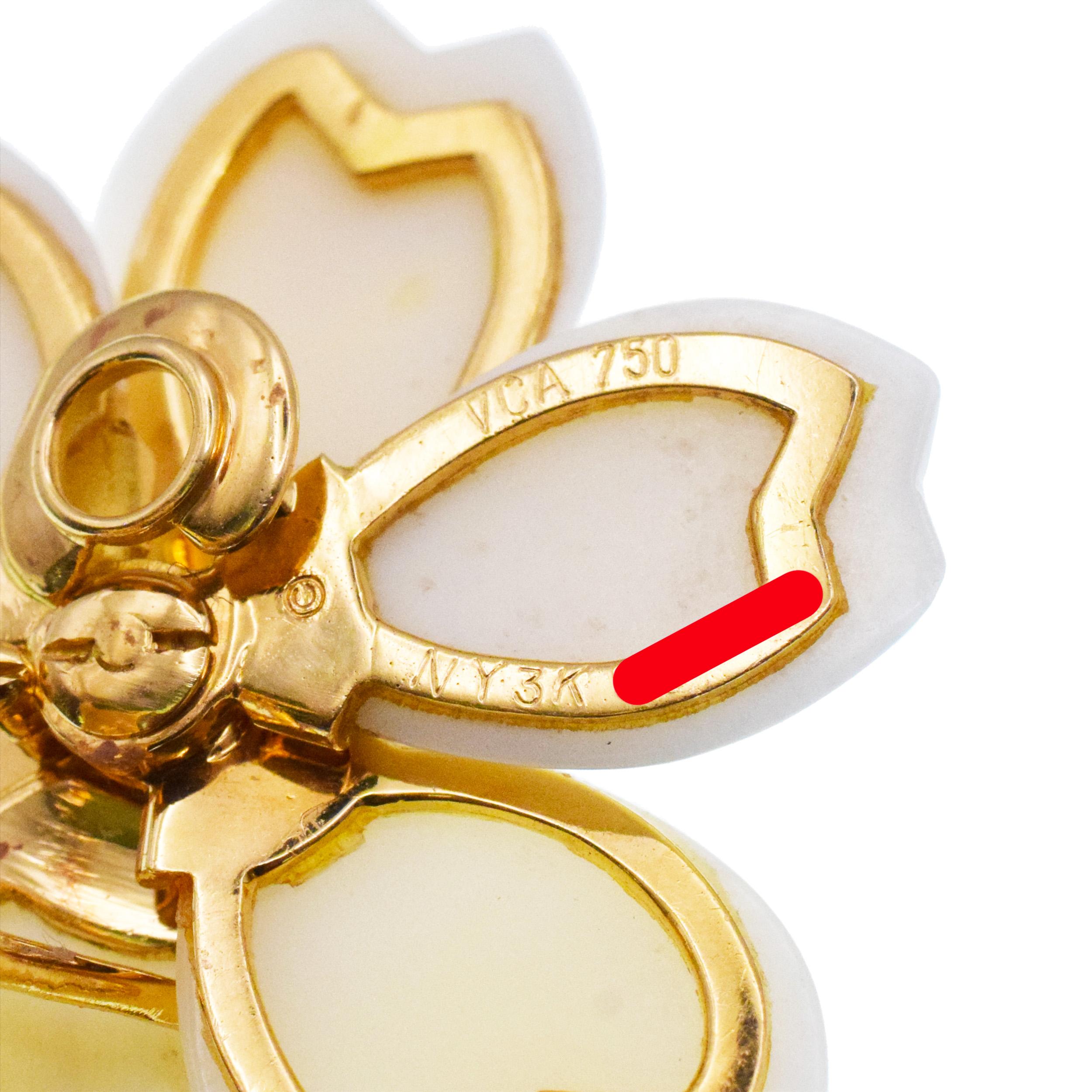 Van Cleef & Arpels White Coral 'Rose de Noel' Ear Clip For Sale 5