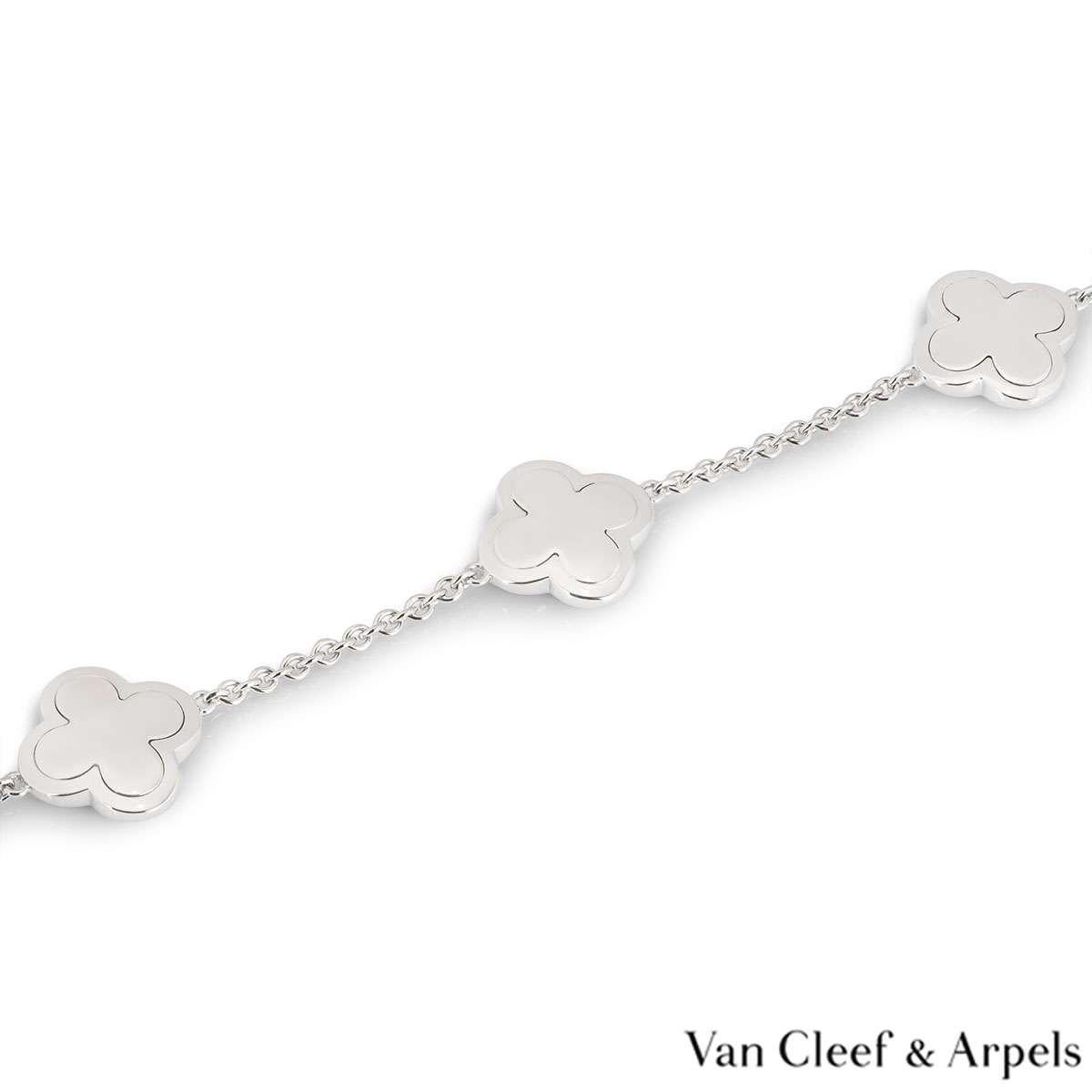 van cleef bracelet white gold