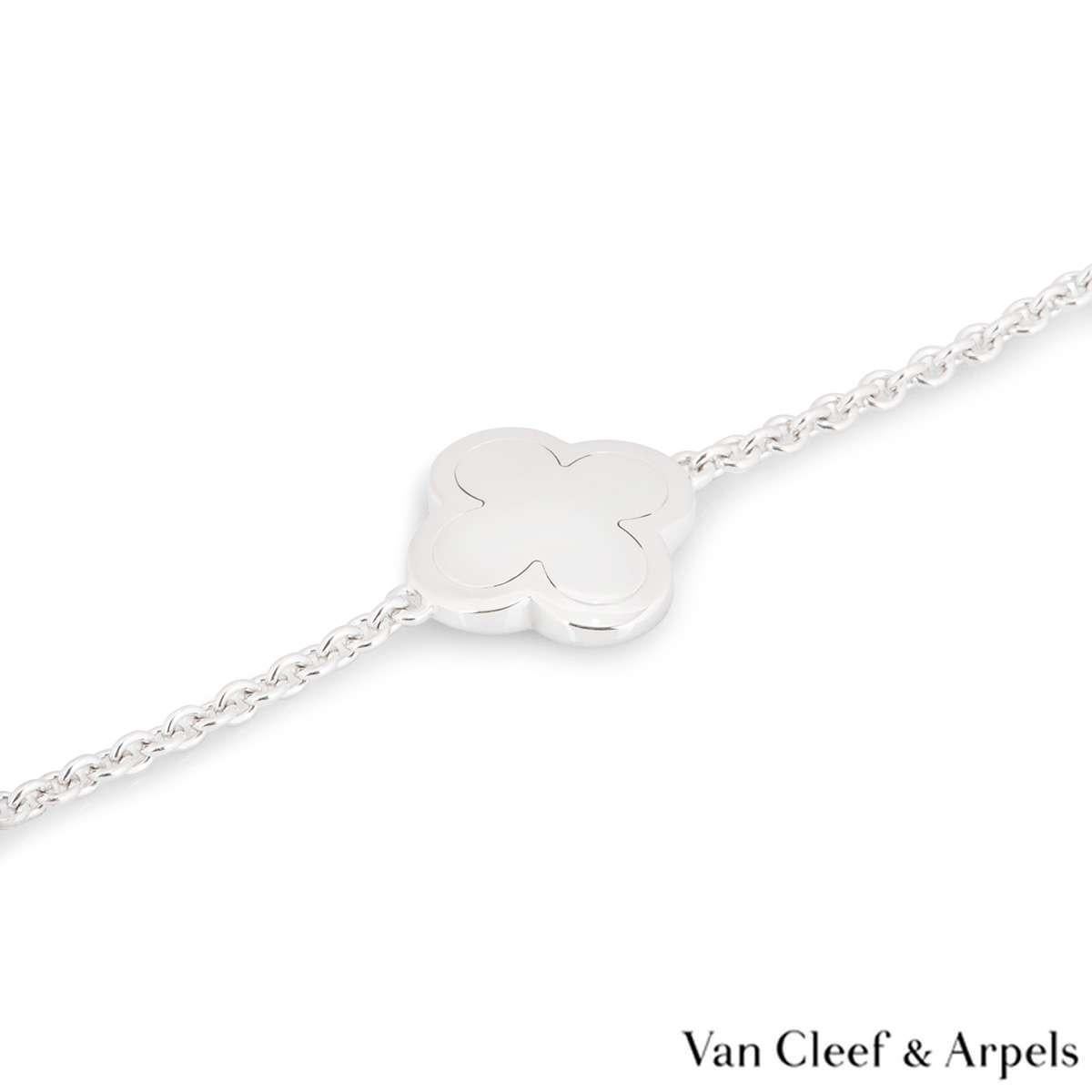 van cleef necklace silver