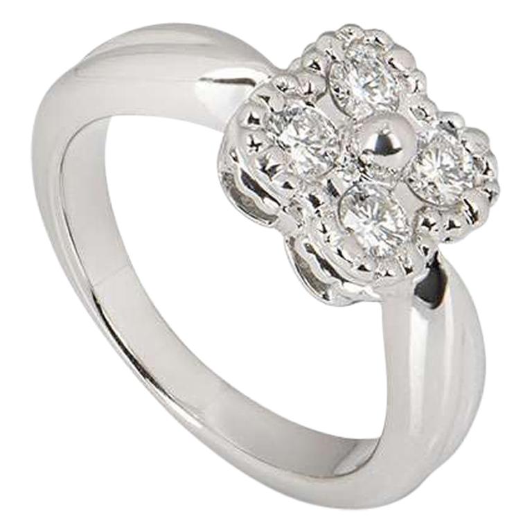 Alhambra Diamond Ring - 36 For Sale on 1stDibs