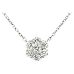 Van Cleef & Arpels White Gold Diamond Fleurette Pendant VCARA48600