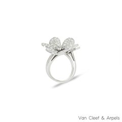 Van Cleef & Arpels White Gold Diamond Frivole Between The Finger Ring VCARB67500