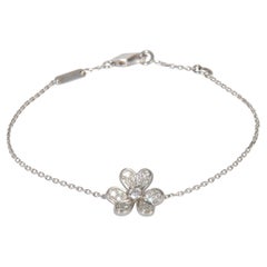 Van Cleef & Arpels White Gold Diamond Mini Model Frivole Bracelet