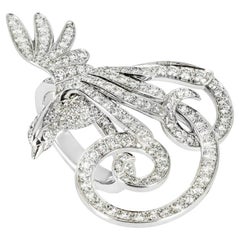 Van Cleef & Arpels White Gold Diamond Oiseaux de Paradis Ring VCARN5P400