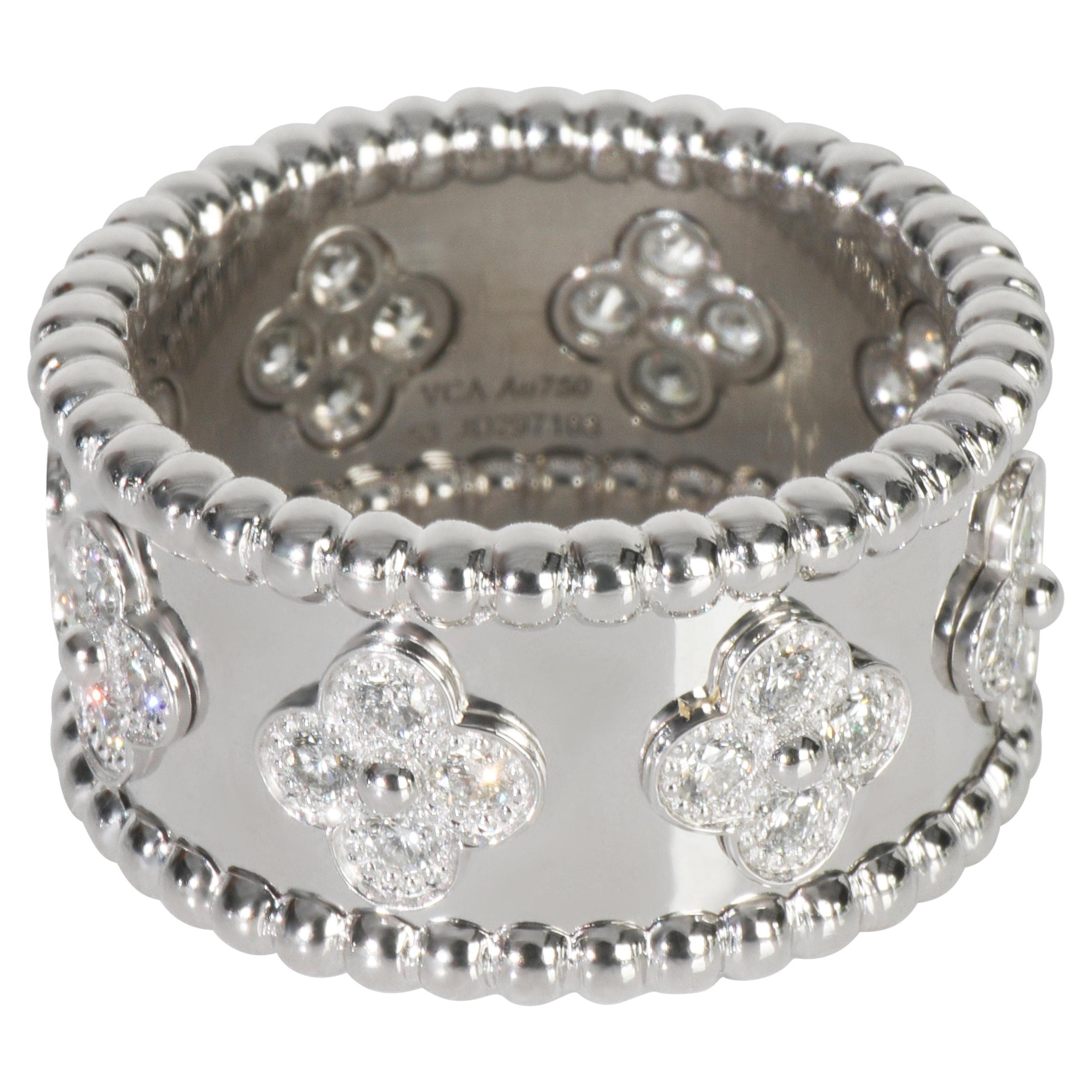 Anillo Van Cleef
Arpels Tréboles Perlados de Diamantes en Oro Blanco