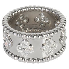 Anillo Van Cleef 
Arpels Tréboles Perlados de Diamantes en Oro Blanco