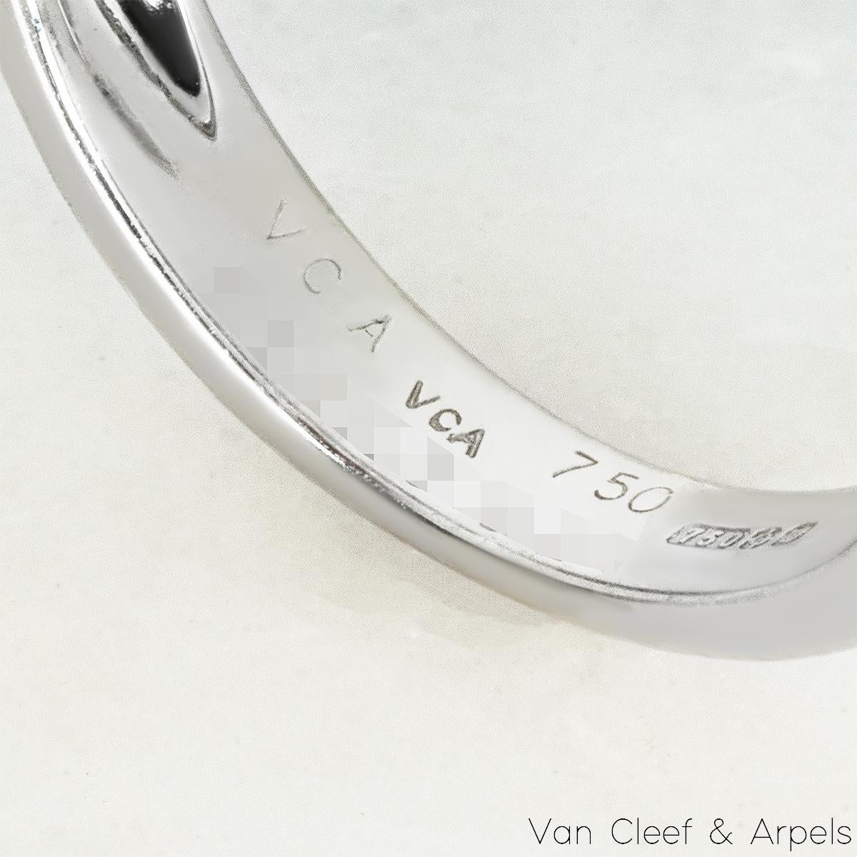 Van Cleef & Arpels Weißgold-Diamantring 0,24 Karat im Angebot 2