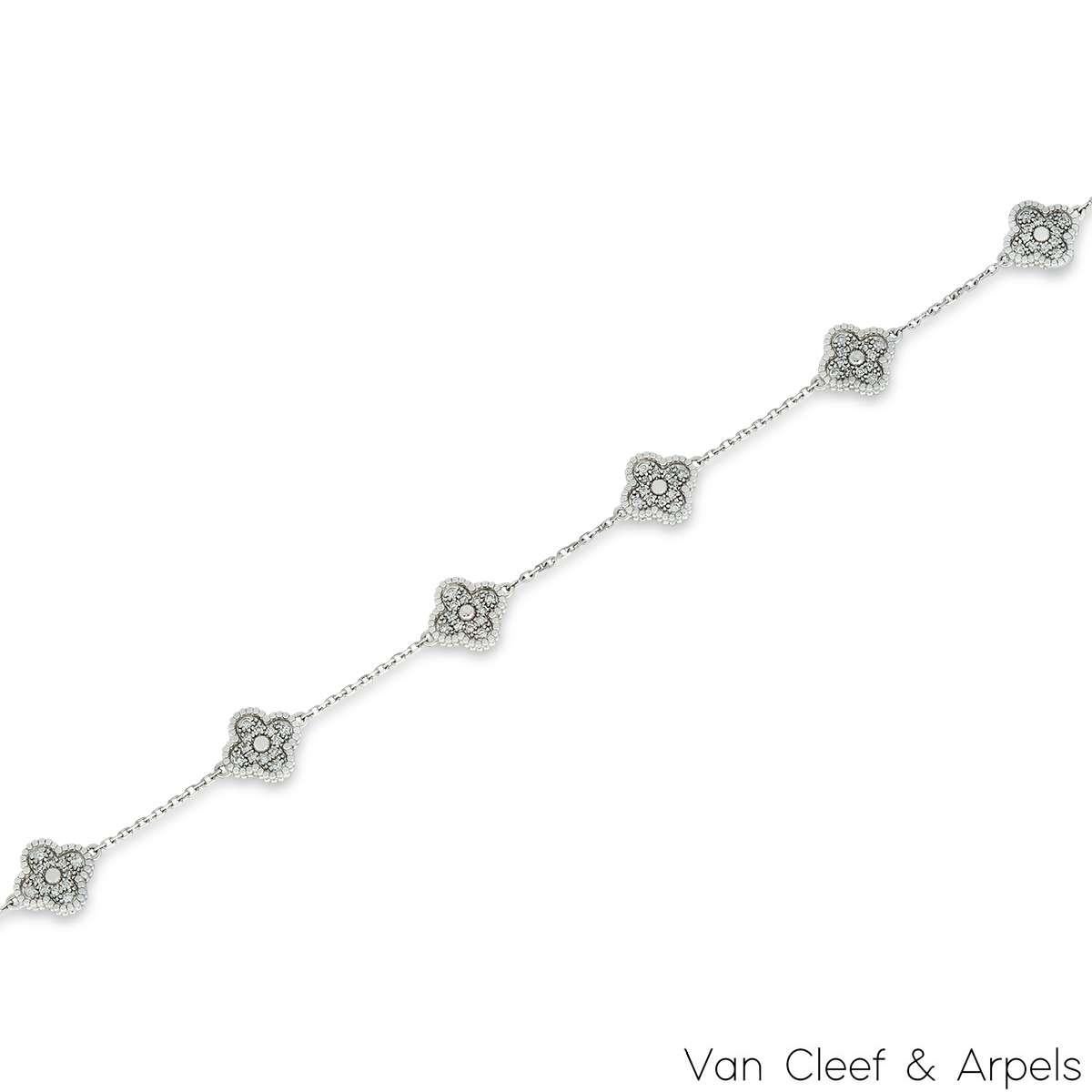 sweet alhambra bracelet white gold