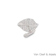 Van Cleef & Arpels White Gold Diamond Virevolte Ring 1.70 Carat