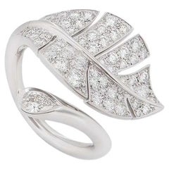Van Cleef & Arpels White Gold Diamond Virevolte Ring 1.70 Carat