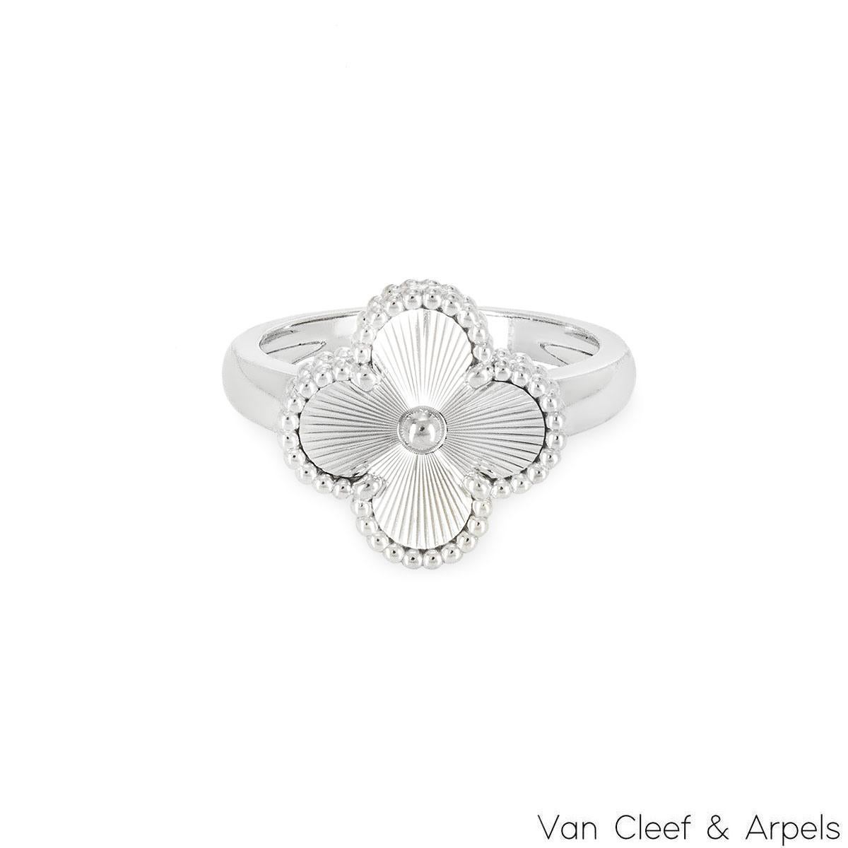 van cleef guilloche ring
