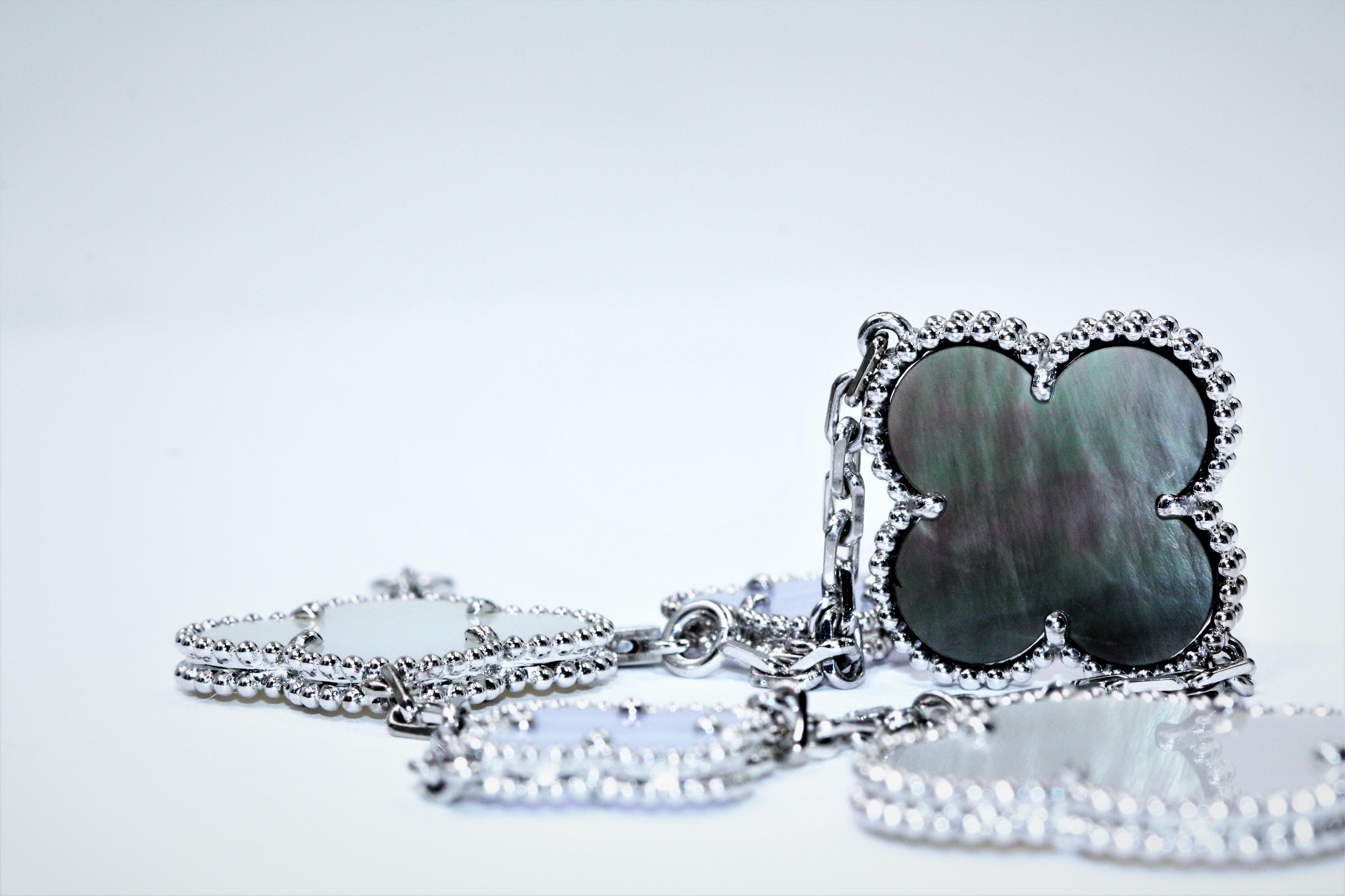light blue van cleef bracelet