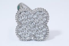 Van Cleef & Arpels White Gold Magic Alhambra Diamond Ring