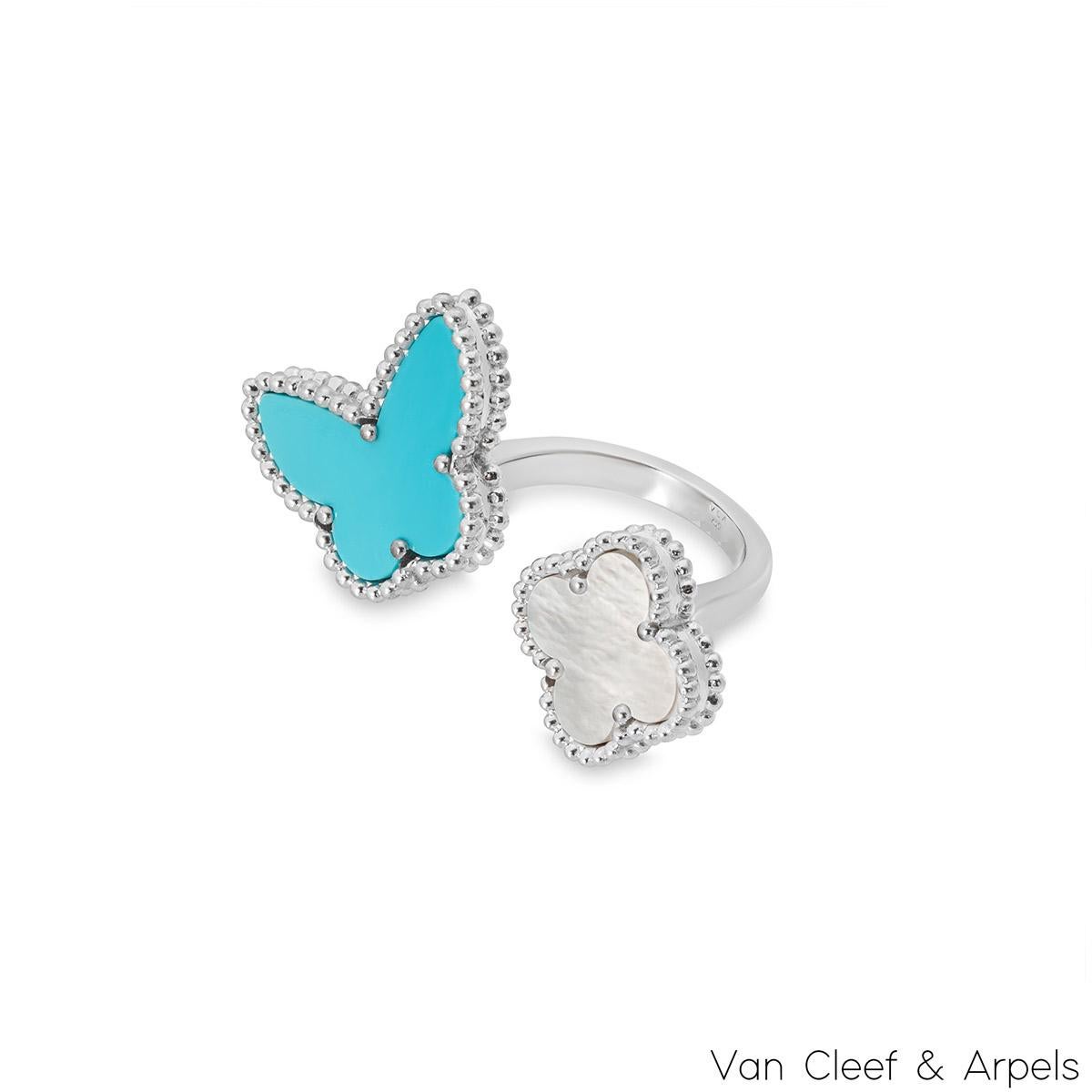 van cleef double butterfly ring