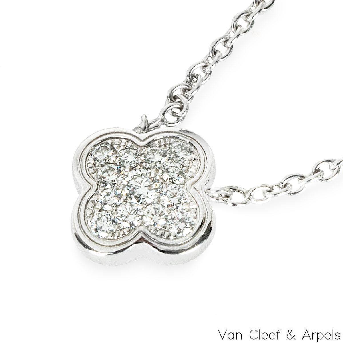 black van cleef necklace silver