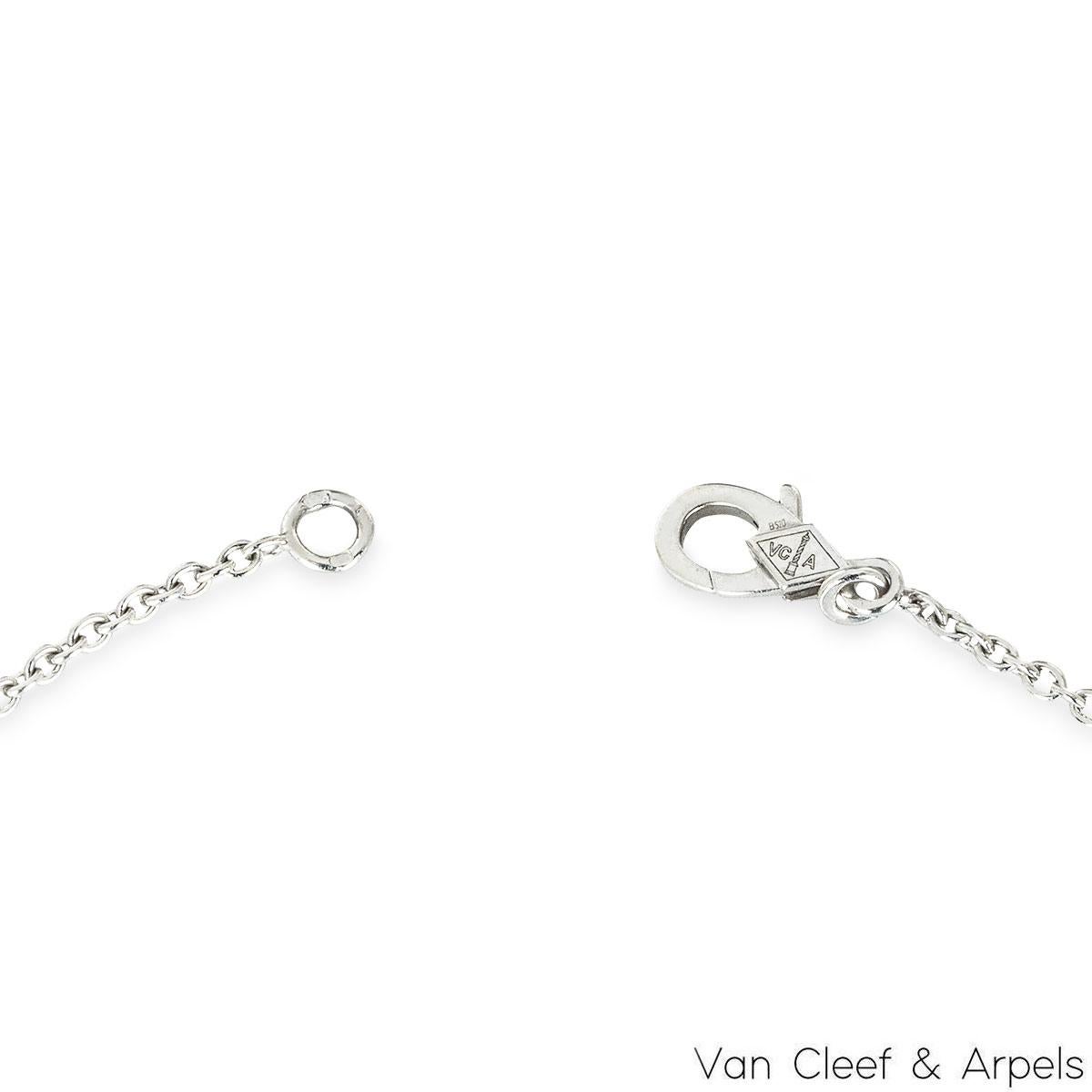 van cleef alhambra diamond necklace