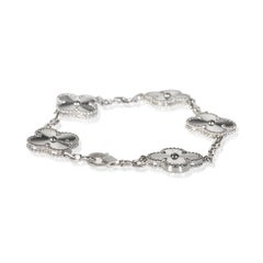 Van Cleef & Arpels White Gold Vintage Alhambra Bracelet
