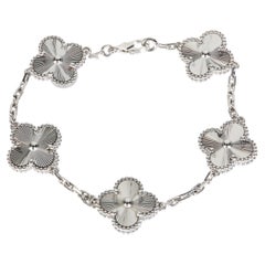 Van Cleef & Arpels White Gold Vintage Alhambra Bracelet